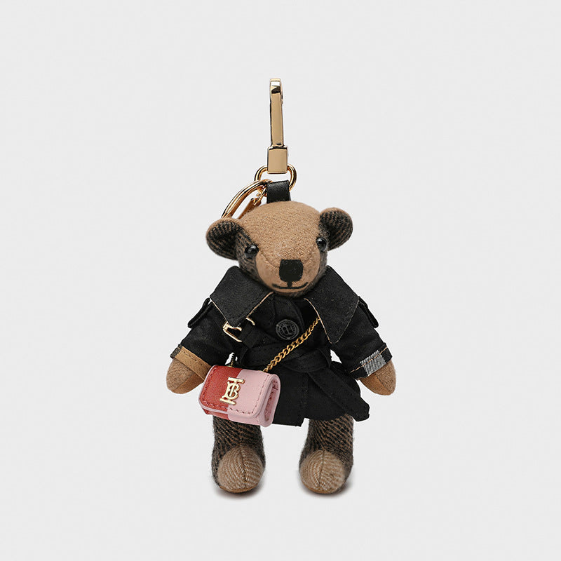 【Handmade Bear】 Charm Trench Coat Cashmere Handmade Bear--buy 1 get 1 pony and 1 coins purse