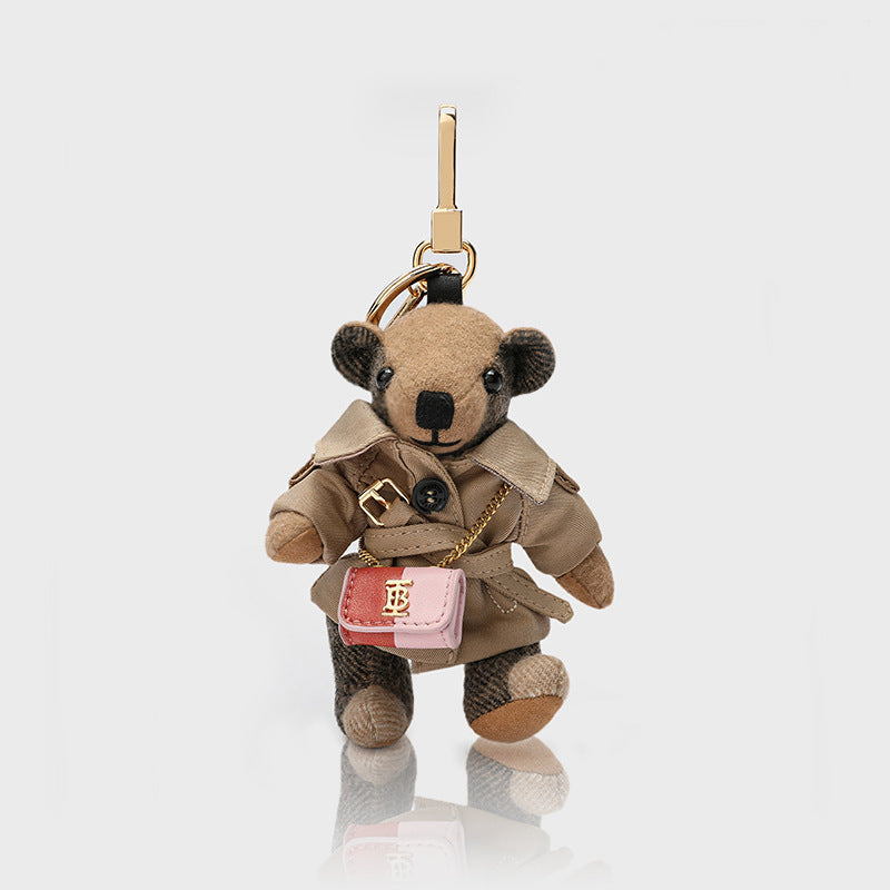 【Handmade Bear】 Charm Trench Coat Cashmere Handmade Bear--buy 1 get 1 pony and 1 coins purse